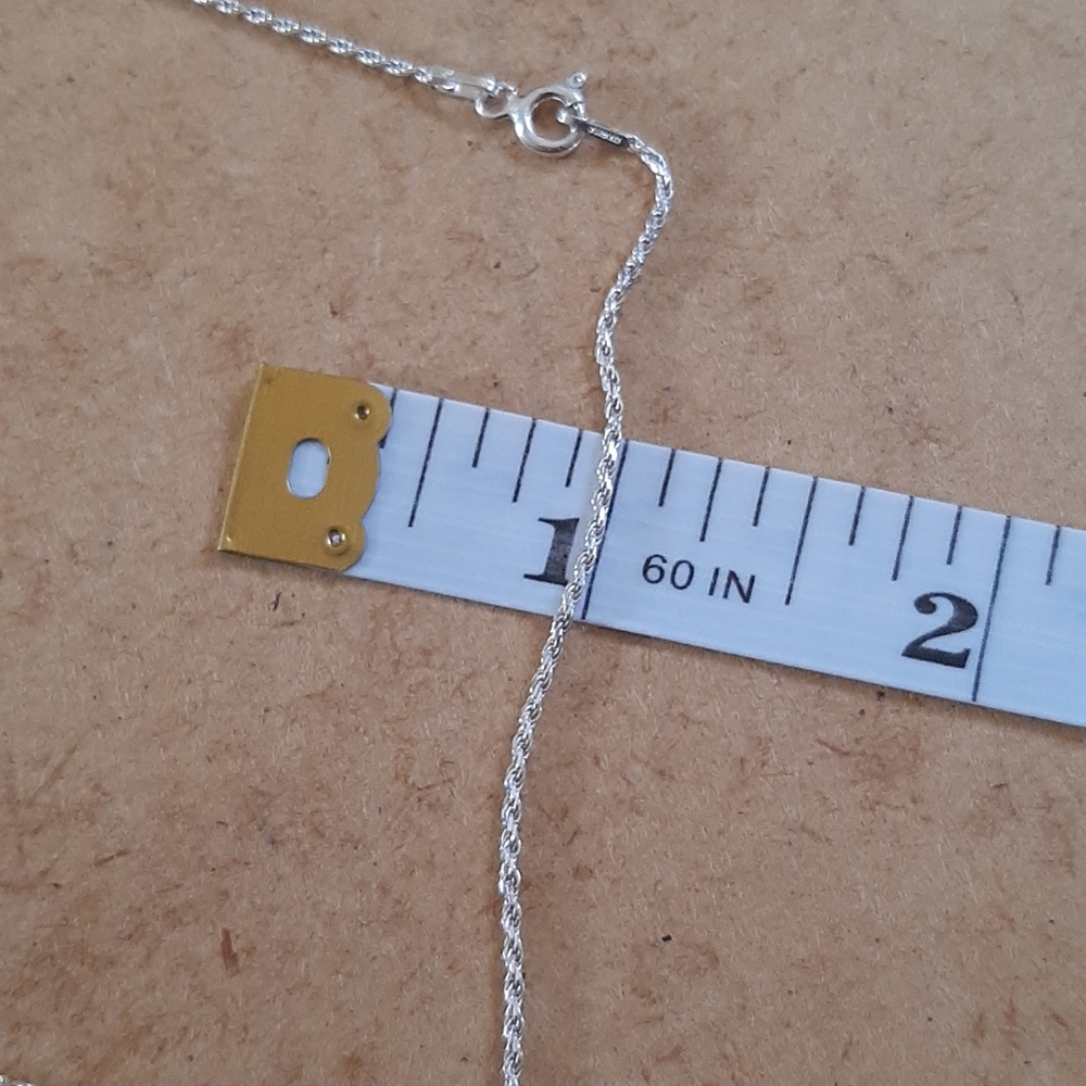 New Sterling Silver Solid Rope Chain Necklace - image 7